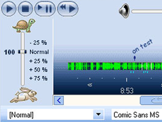 variable speed playback from lecture notes software PerfectNotes